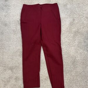 Chico’s Juliet slim trim ponte knit - burgundy